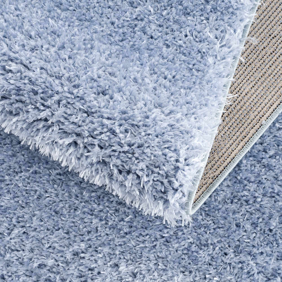 Faina Solid Aqua Shag Washable Area Rug - Clearance, photo 15 of 18