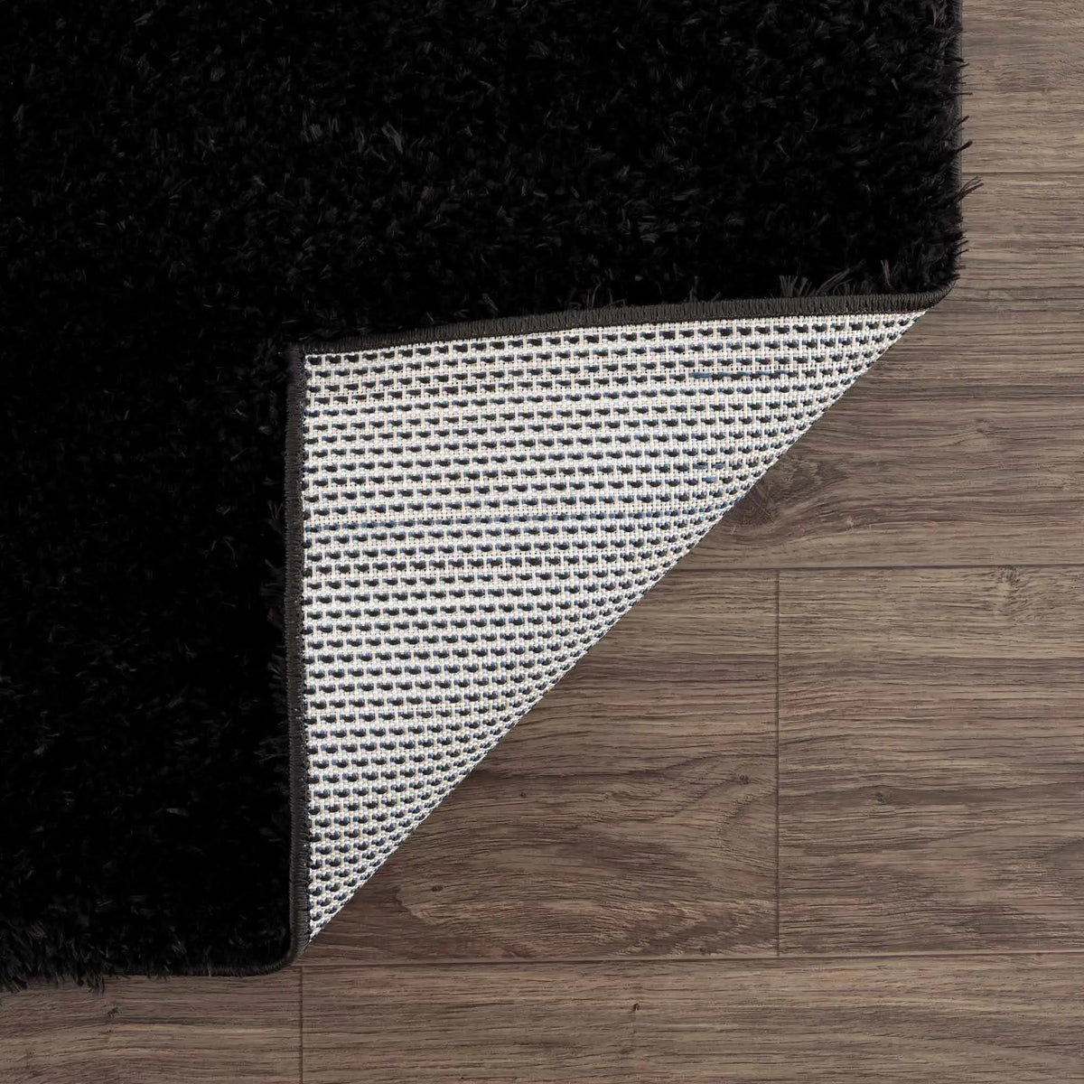 Faina Solid Black Shag Washable Area Rug - Clearance, photo 13 of 18