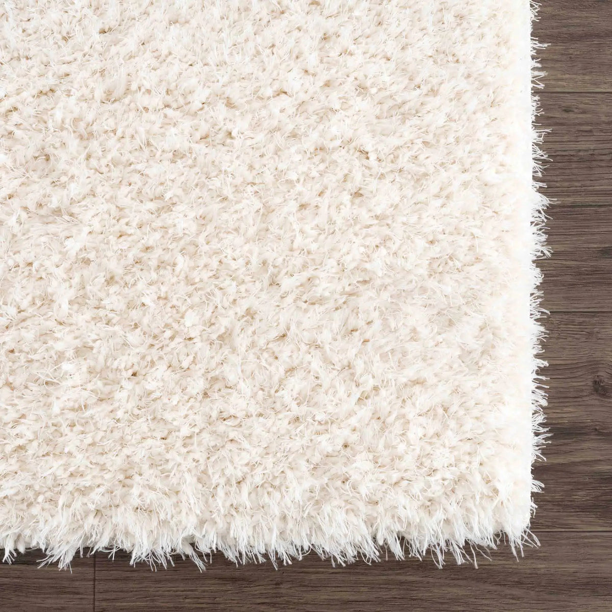 Faina Solid Cream Shag Washable Area Rug - Clearance, photo 16 of 21