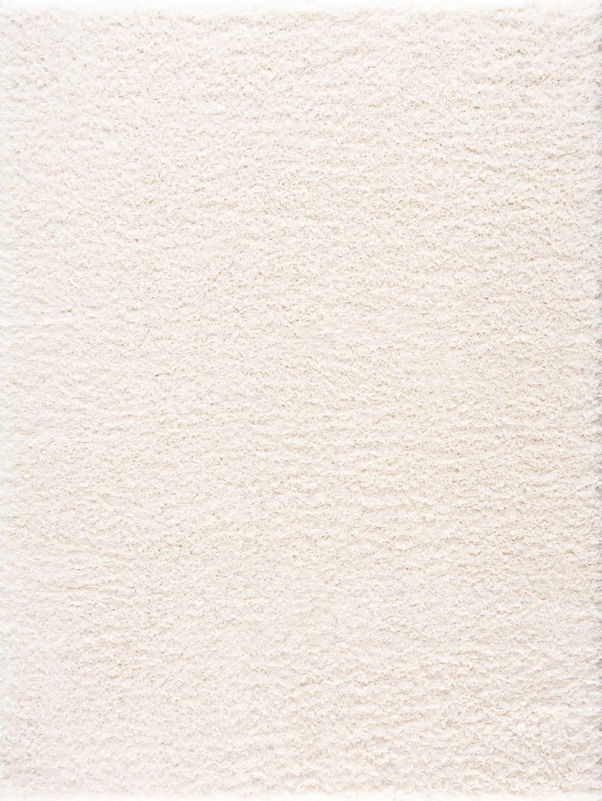 Faina Solid Cream Shag Washable Area Rug - Clearance
