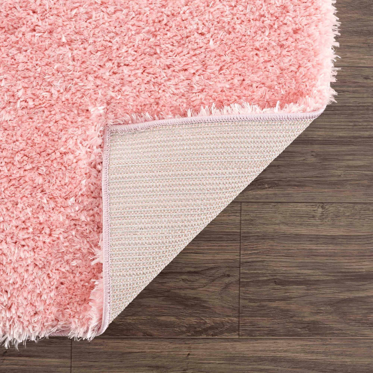 Faina Solid Pink Shag Washable Area Rug - Clearance, photo 19 of 19