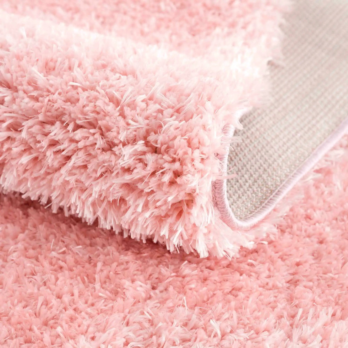Faina Solid Pink Shag Washable Area Rug - Clearance, photo 13 of 19
