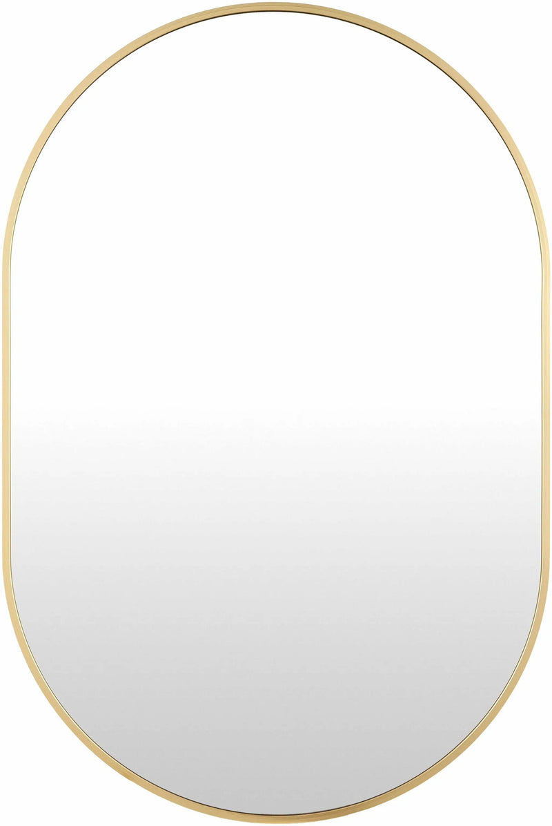 Hagenburg Gold Iron Frame Mirror by Boutique Rugs
