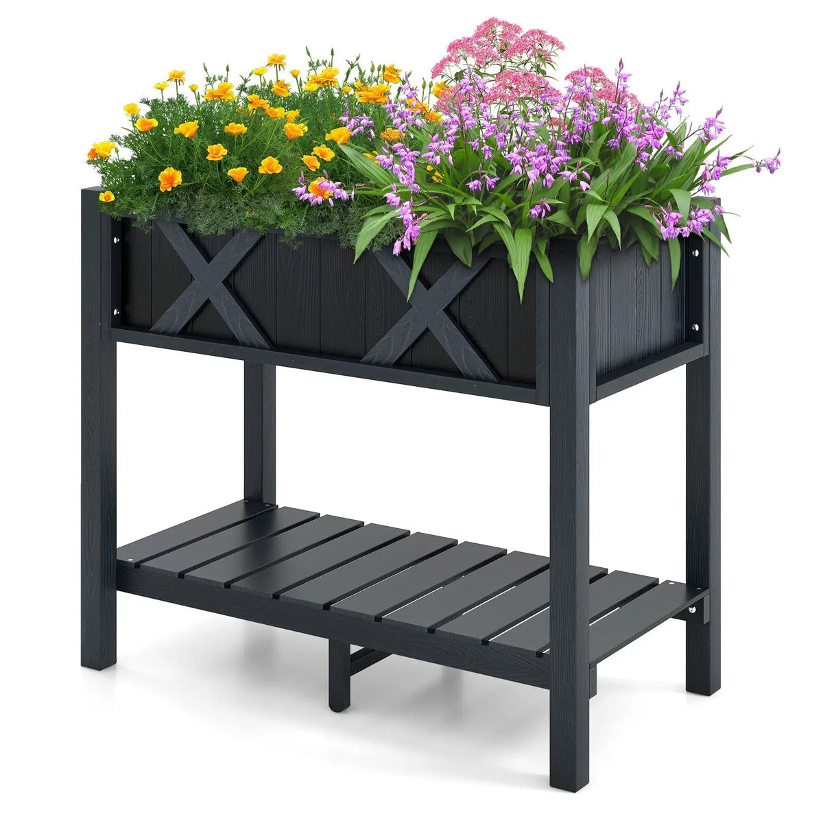 HIPS Raised Garden Bed Poly Wood Elevated Planter Box, photo 4 of 10