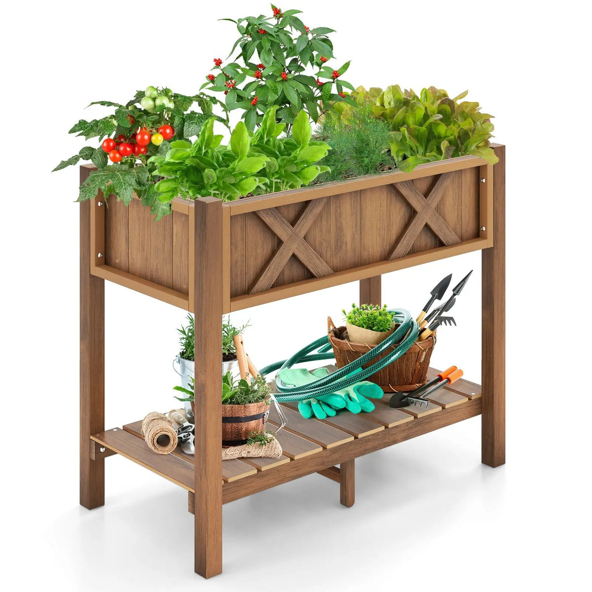 HIPS Raised Garden Bed Poly Wood Elevated Planter Box, photo 10 of 10