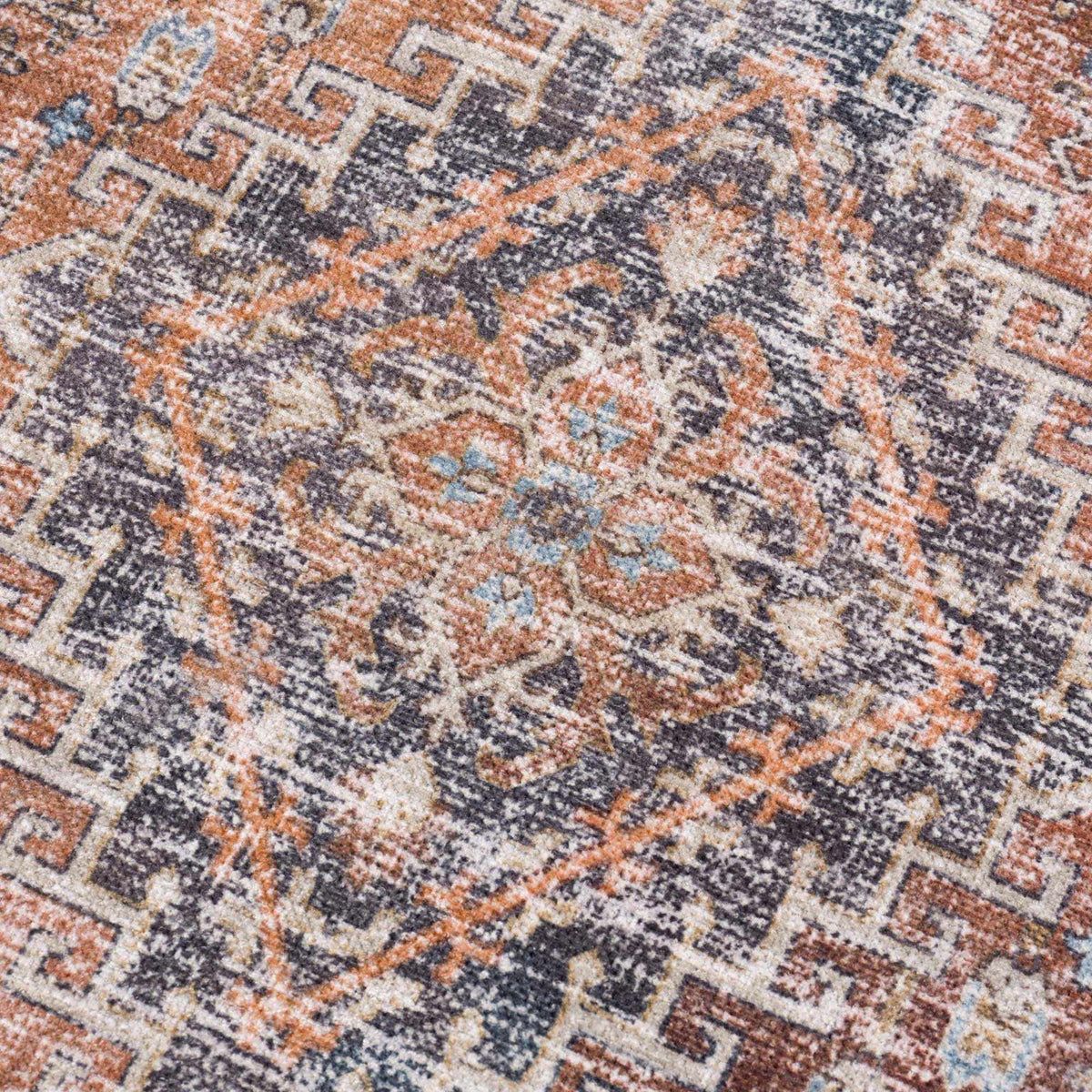 Blue Burgundy Holi-2302 Washable Area Rug, photo 20 of 20