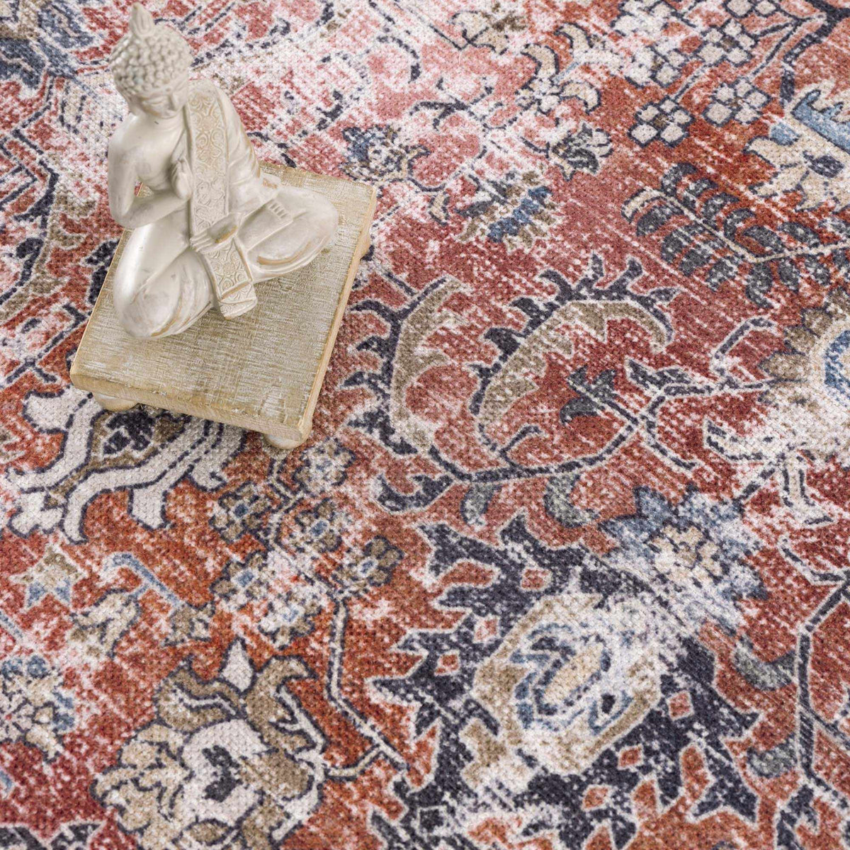 Burgundy Holi-2303 Washable Area Rug, photo 18 of 19