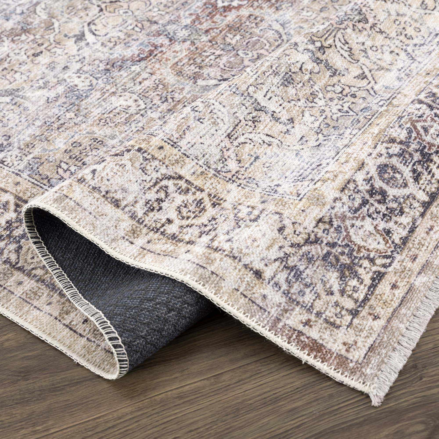 Olive Holi-2304 Washable Area Rug by Boutique Rugs
