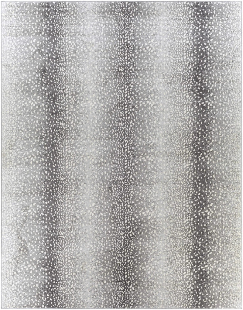 Pointblank Black&Gray Antelope Print Rug by Boutique Rugs