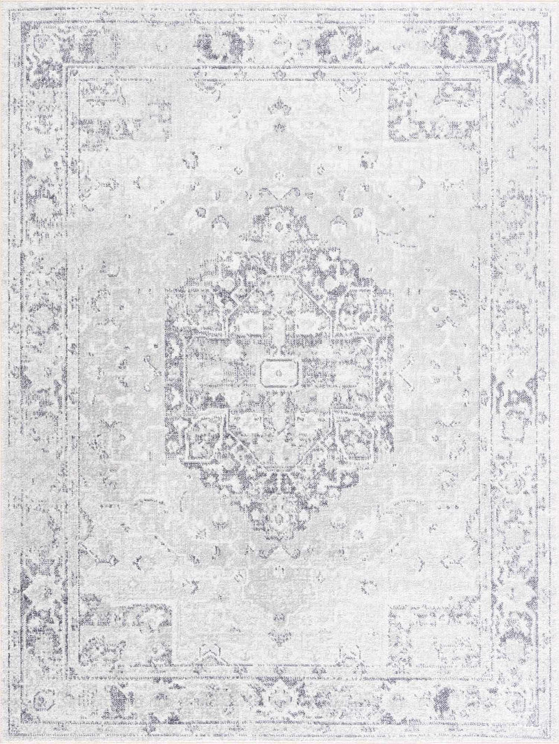 Akram Antrasit Flat Pile Washable Rug by Boutique Rugs