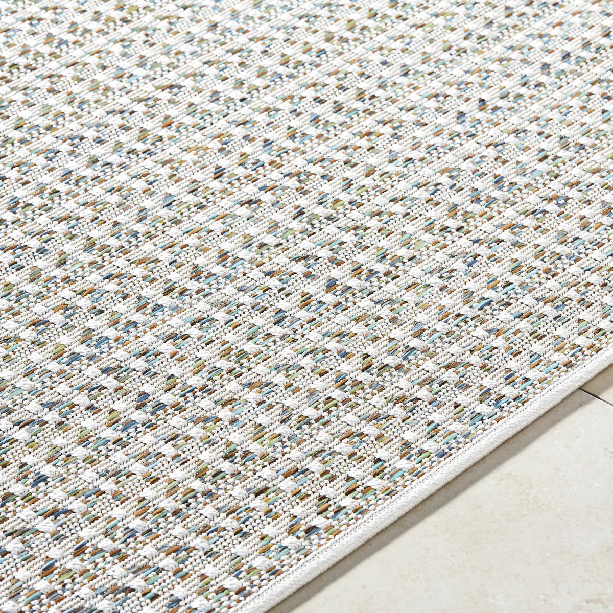 Ataret Ivory Outdoor Area Rug, photo 7 of 7