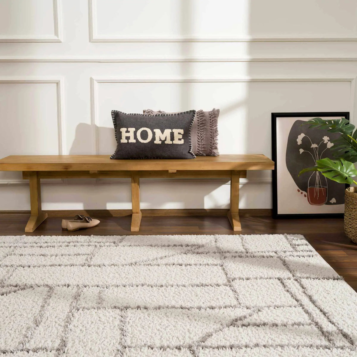 Andia Gray Area Rug - Clearance, installed in a room 3