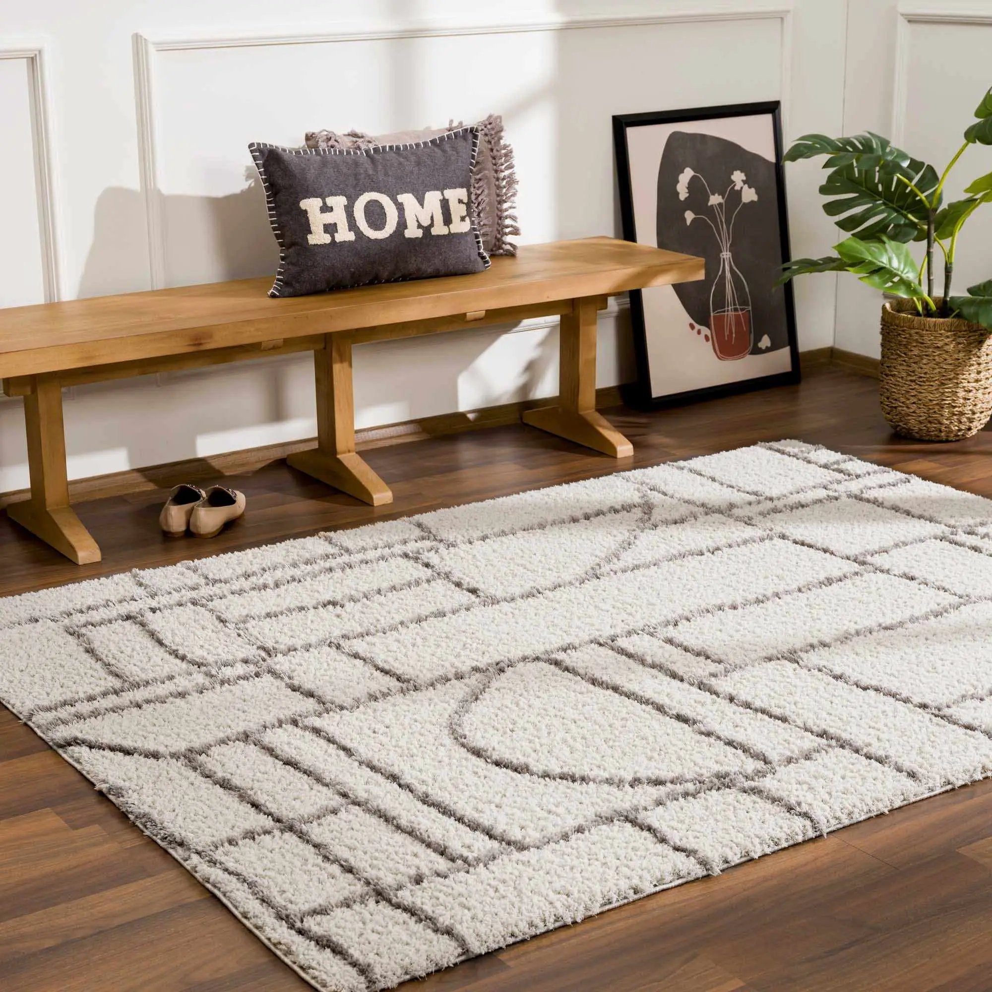 Andia Gray Area Rug - Clearance by Boutique Rugs
