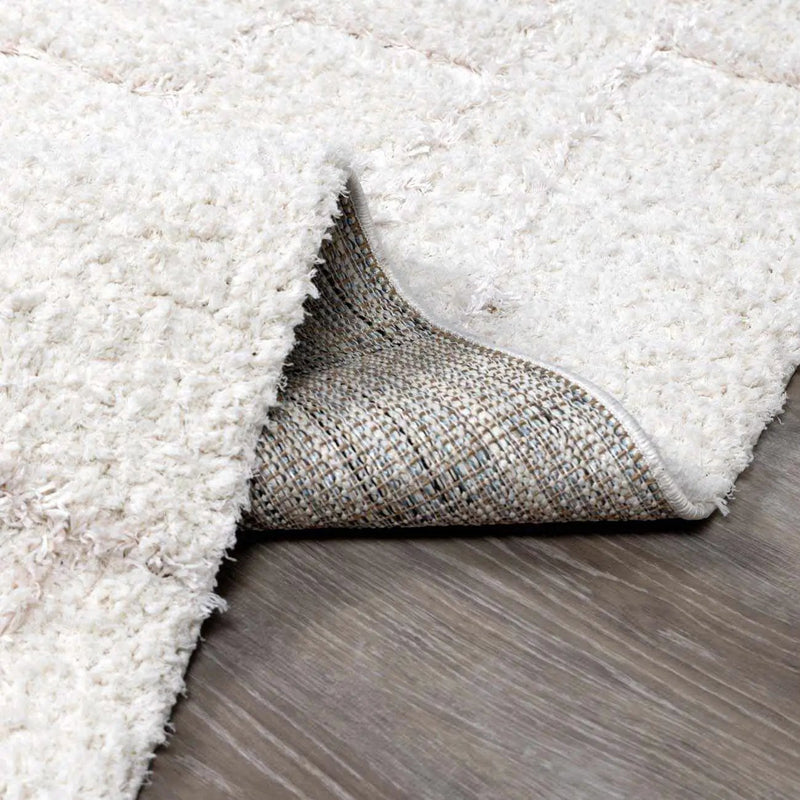 Andia Plush Grid Rug - Clearance by Boutique Rugs