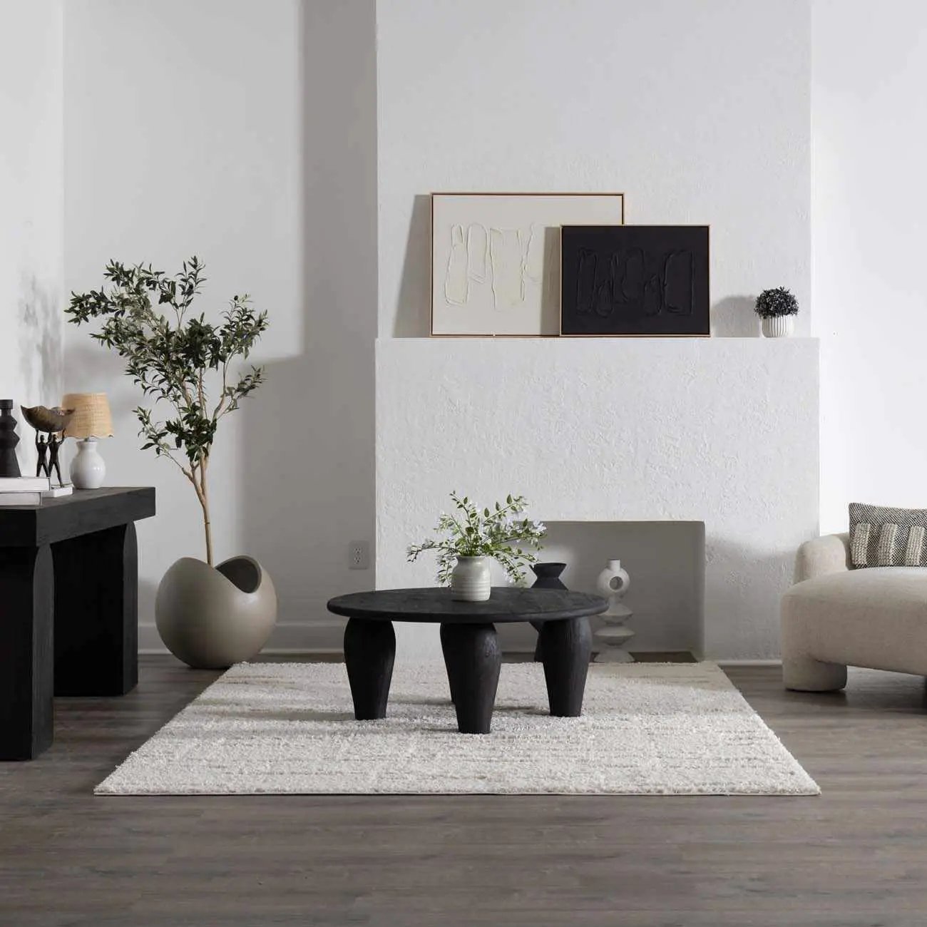 Andia Plush Grid Rug - Clearance by Boutique Rugs