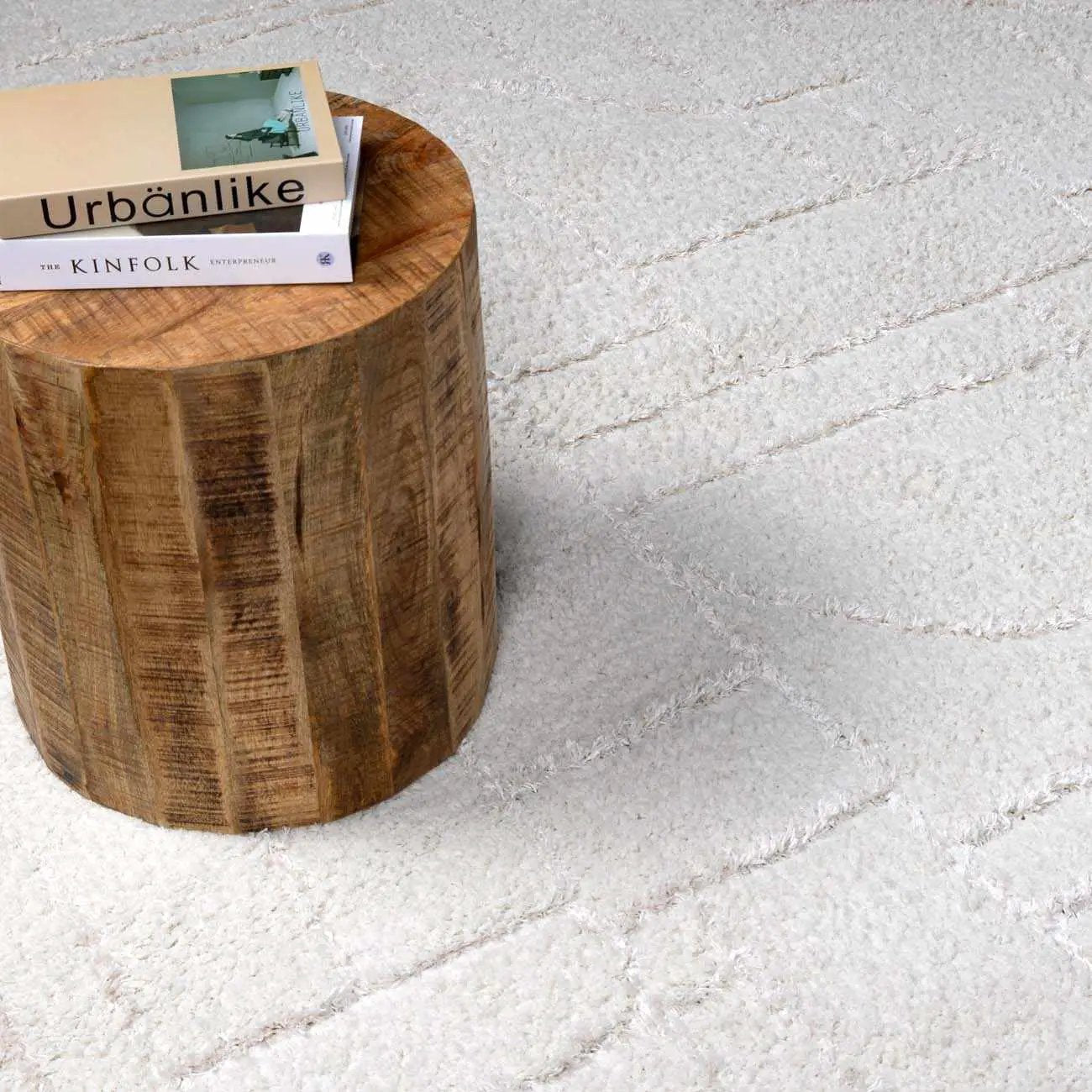 Andia Plush Grid Rug - Clearance by Boutique Rugs