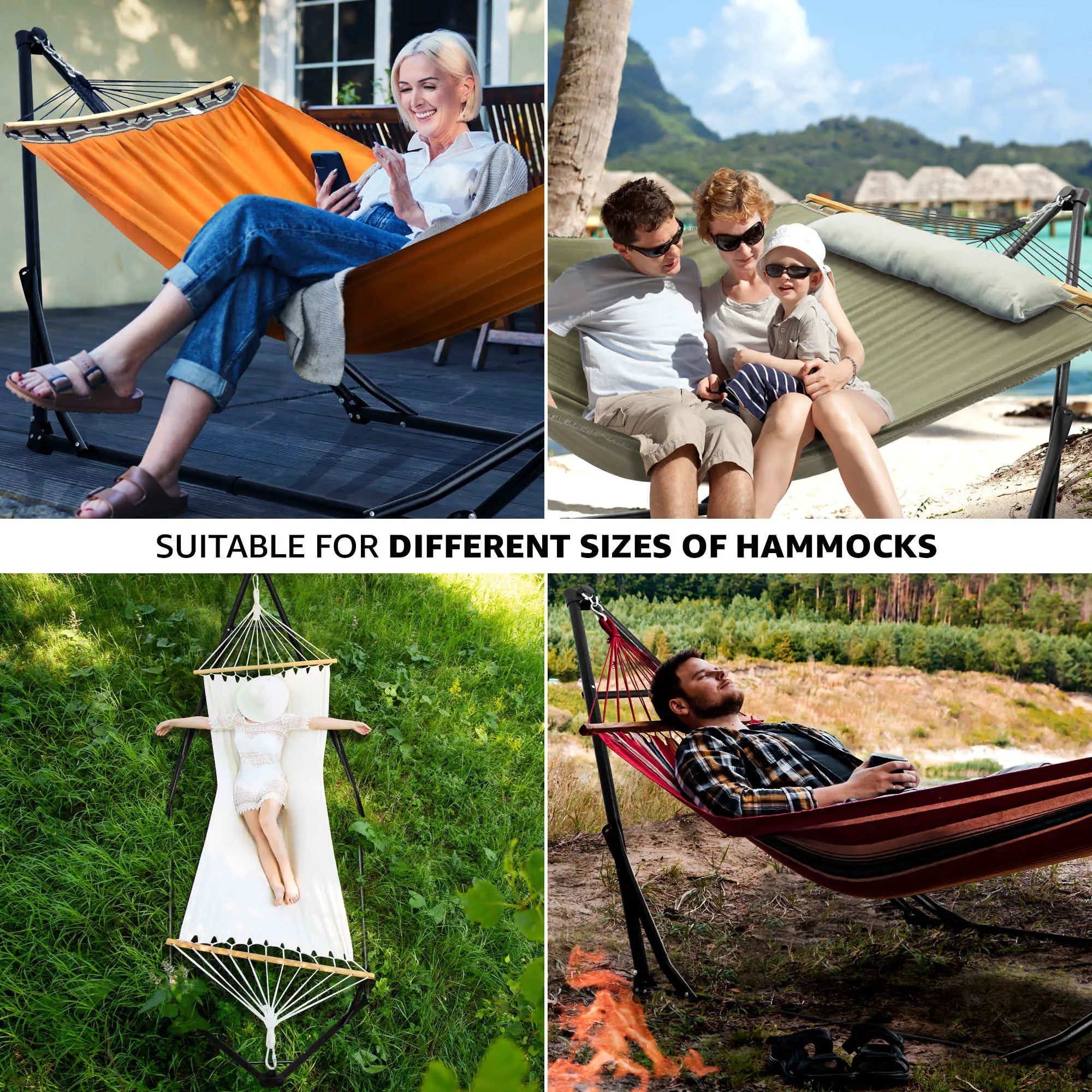 Tranquillo Unity Canvas Hammock Stand for Ultimate Relaxation by Megsu
