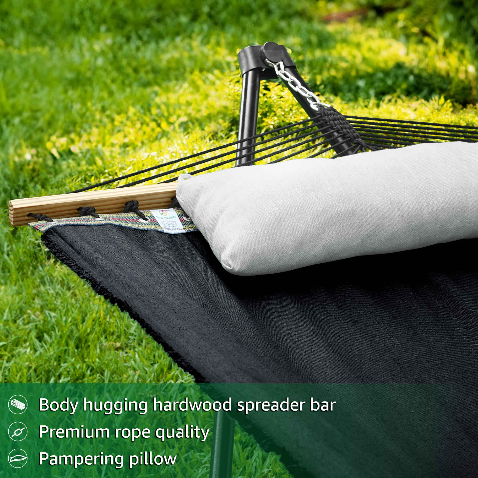 Tranquillo Unity Canvas Hammock Stand for Ultimate Relaxation by Megsu