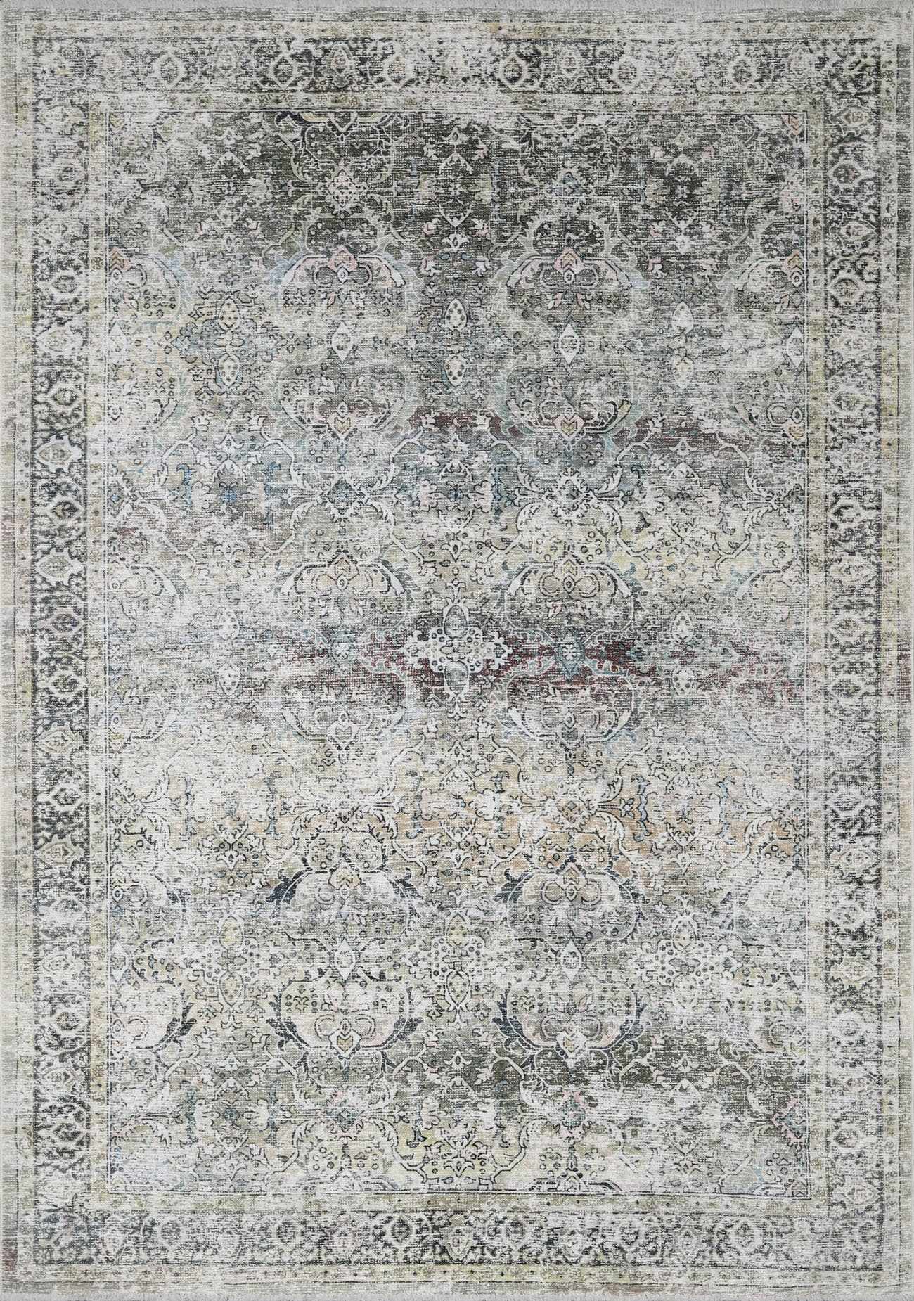 Olive Holi-2304 Washable Area Rug by Boutique Rugs