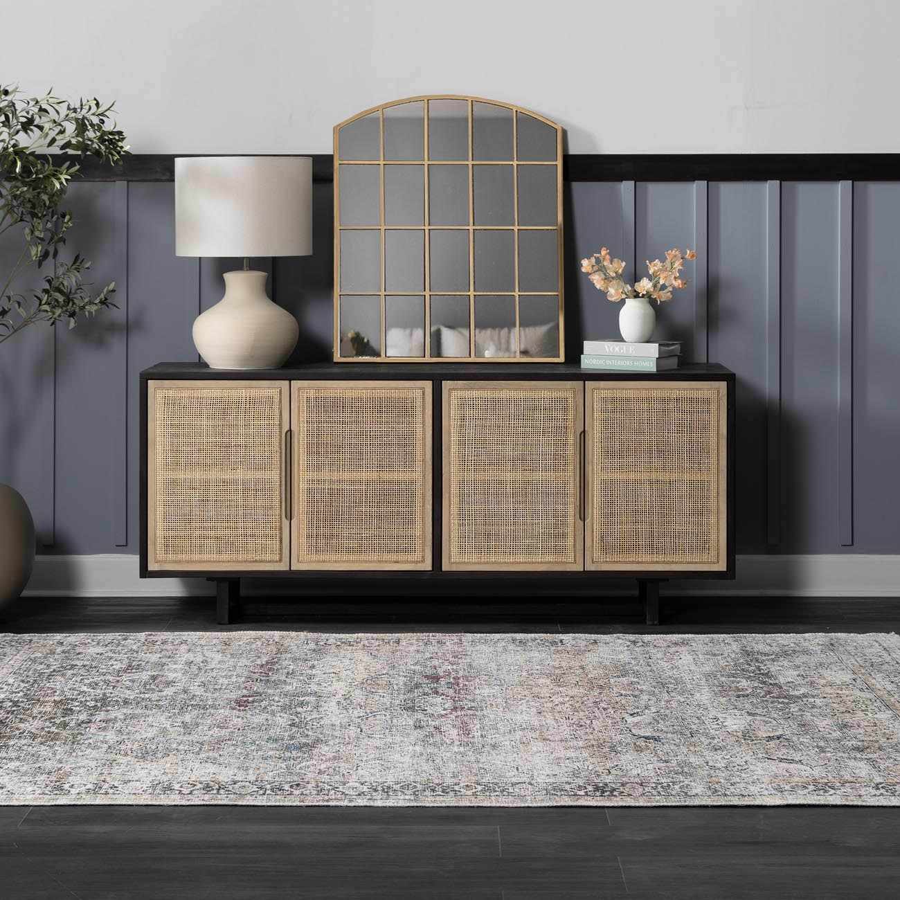 Olive Holi-2304 Washable Area Rug by Boutique Rugs