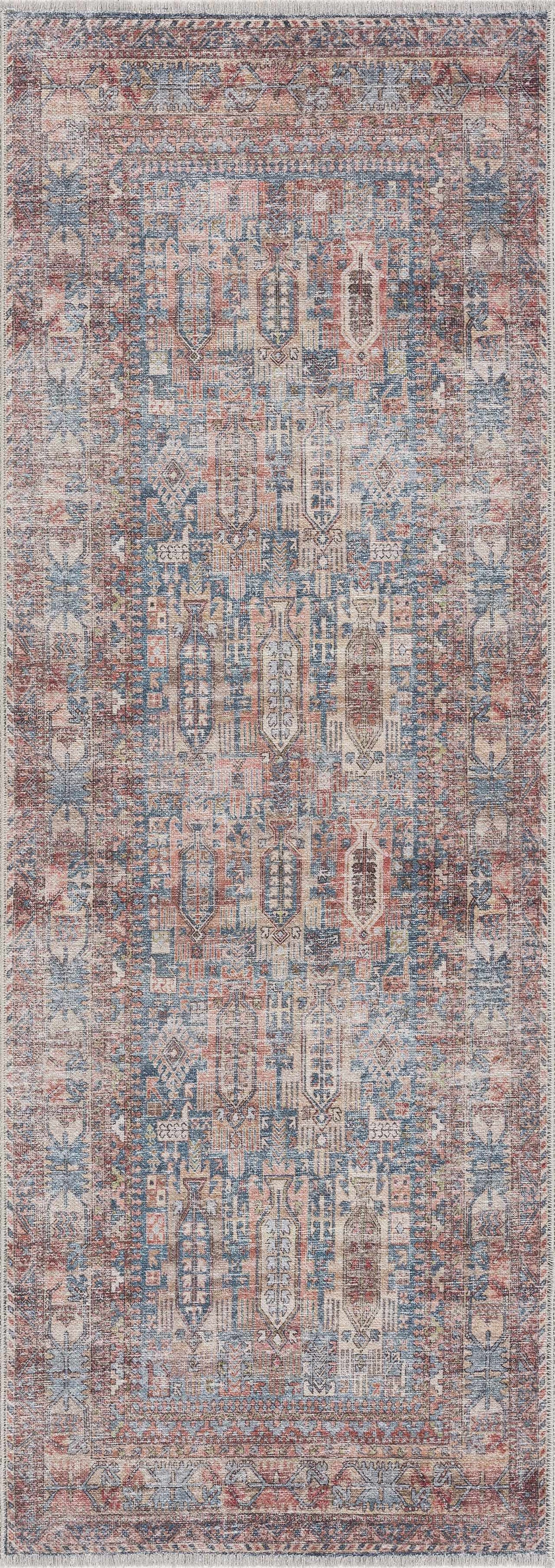 Burnt Orange Holi-2300 Washable Area Rug, photo 4 of 9