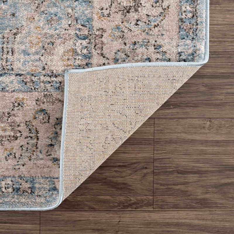 Anana Silver Blue & Beige Area Rug - Clearance by Boutique Rugs