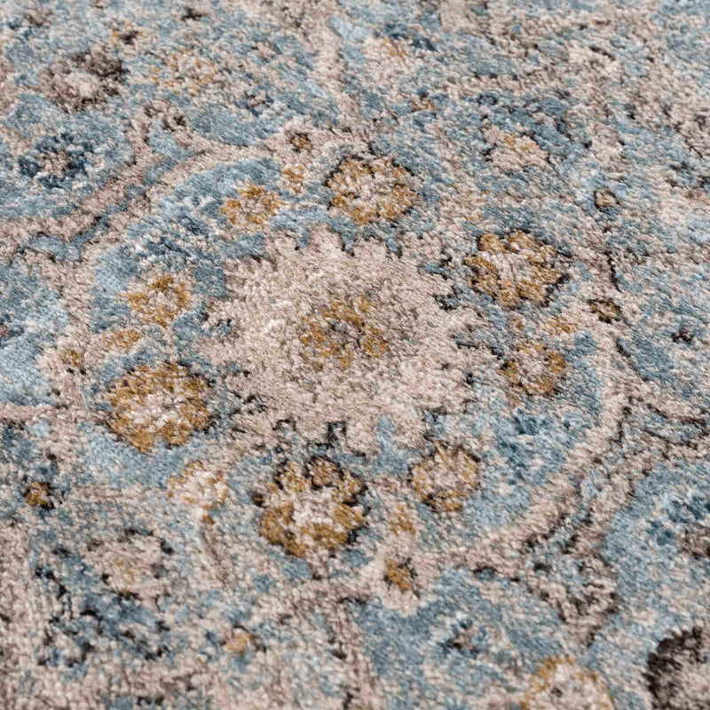 Anana Silver Blue & Beige Area Rug - Clearance by Boutique Rugs