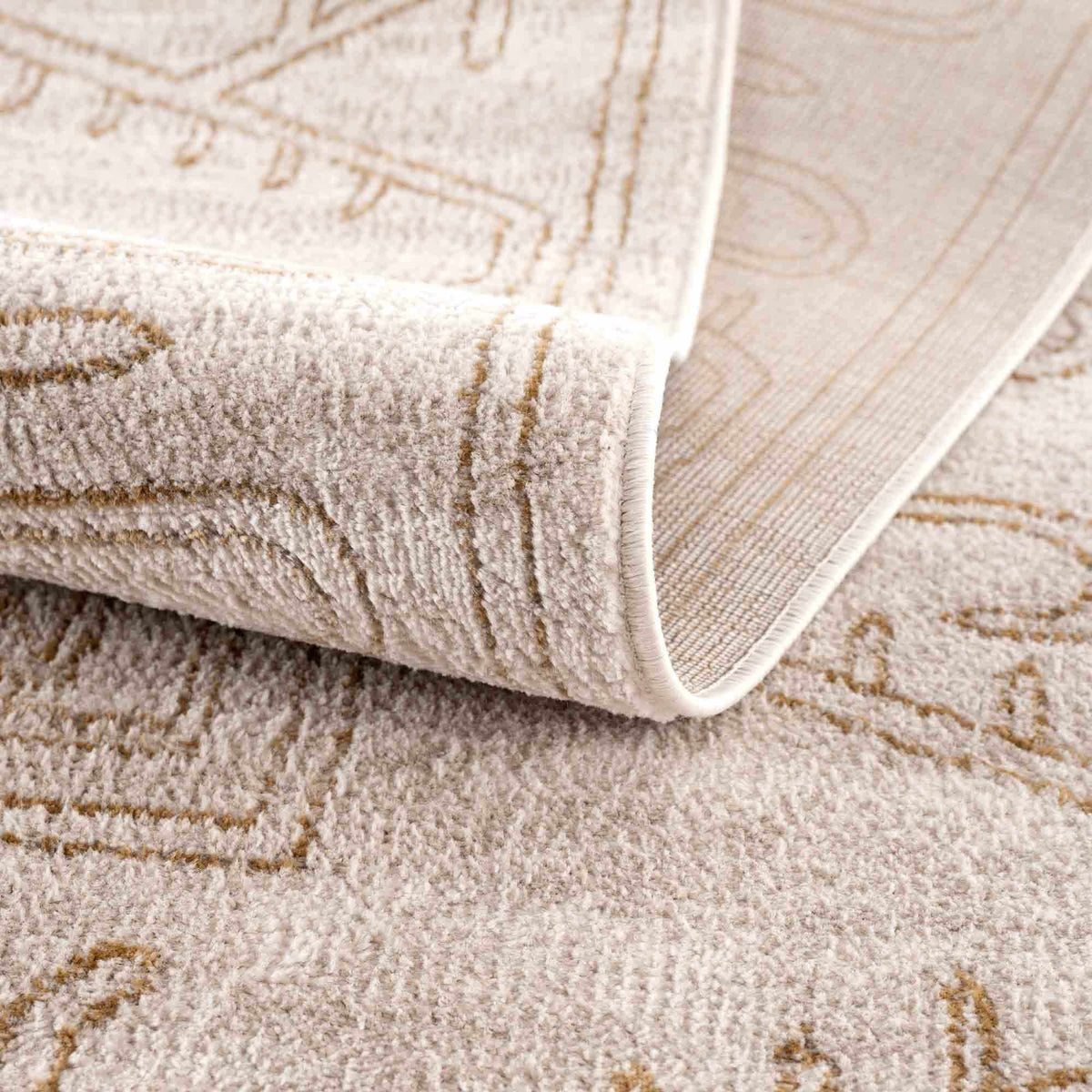 Divya Cream & Gold Area Rug - Clearance, photo 14 of 15