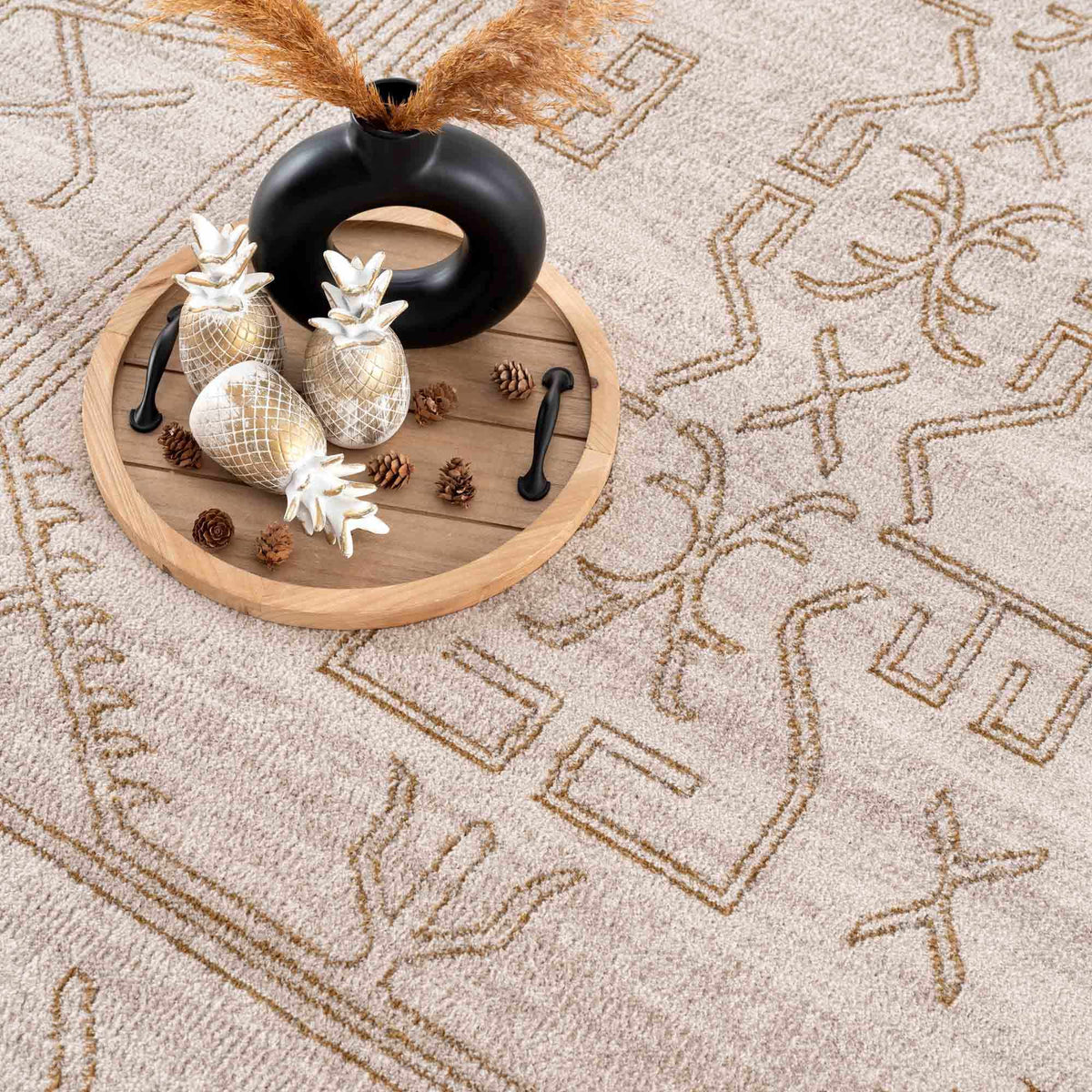 Divya Cream & Gold Area Rug - Clearance, photo 13 of 15