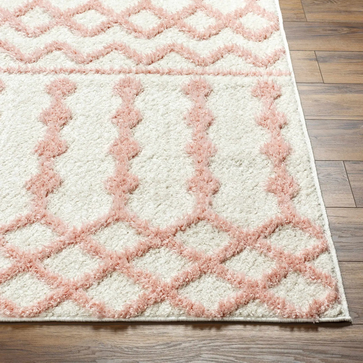Darva Pink Plush Area Carpet, photo 7 of 23