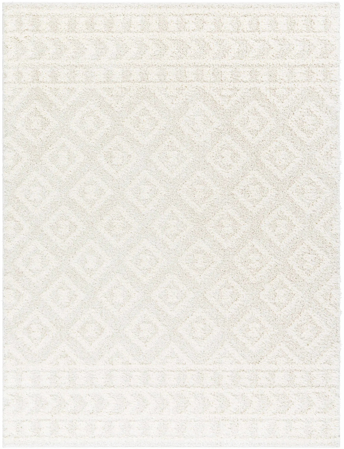 Eivin Cream Diamonds Plush Rug