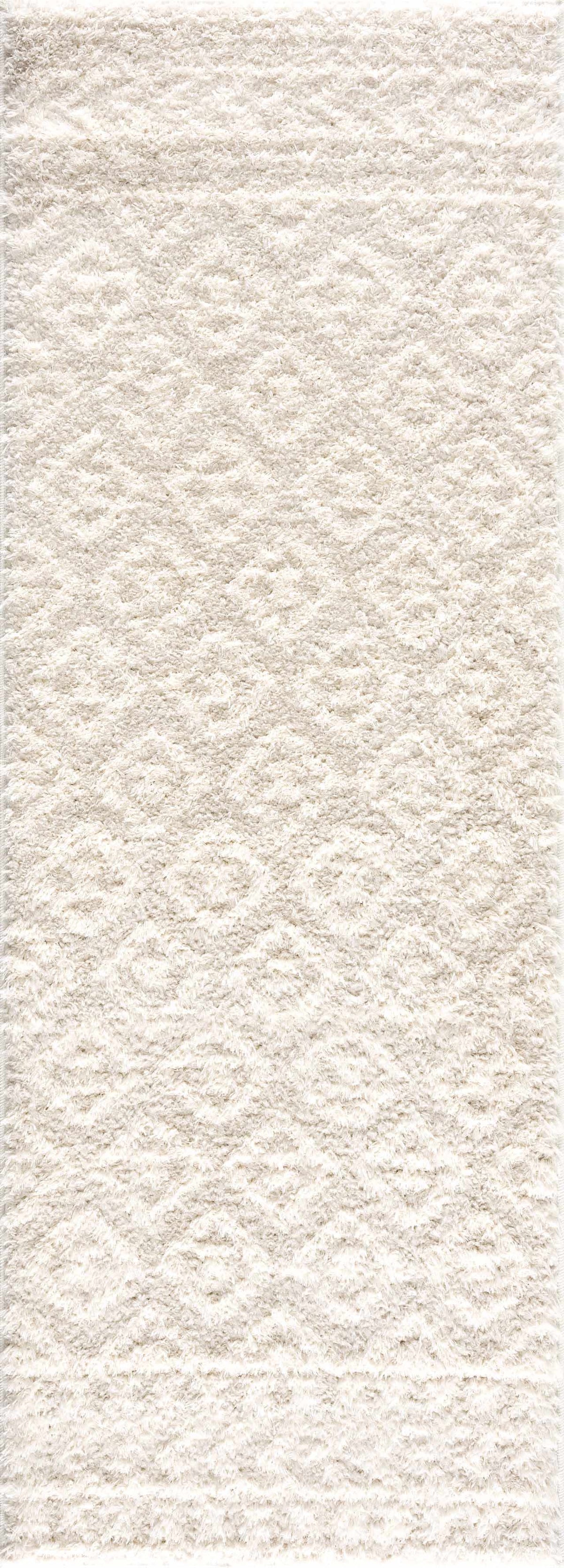 Eivin Cream Diamonds Plush Rug, photo 5 of 25
