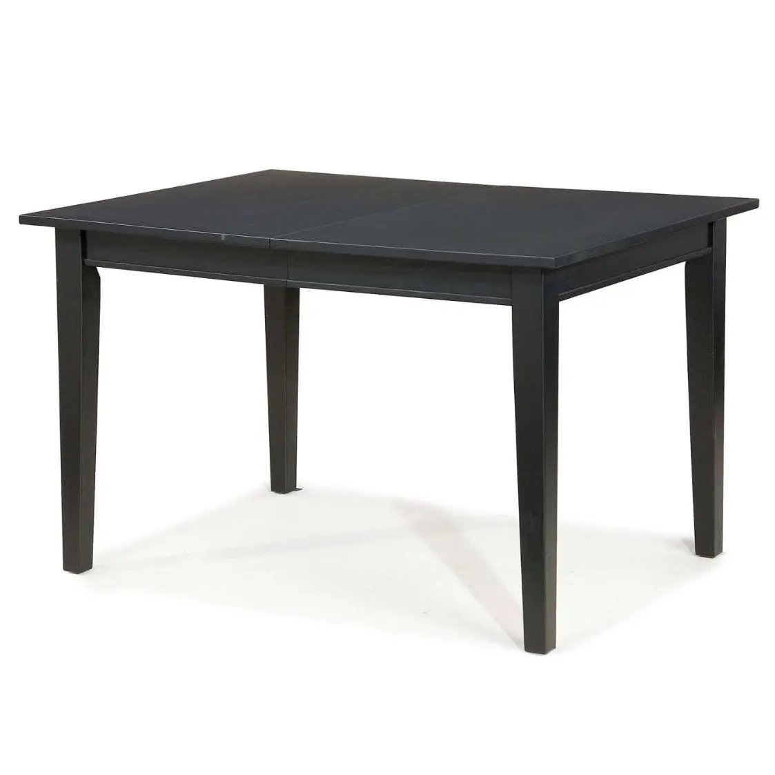 Space Saving Expandable Dining Table 48-66-inch in Ebony Black Wood Finish by HomePacific