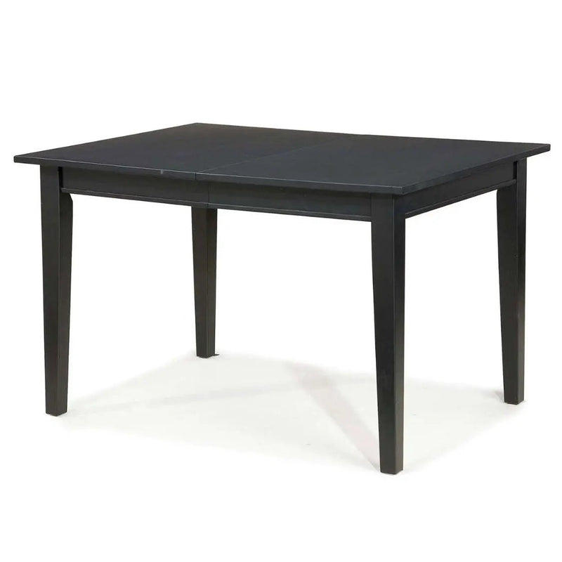 Space Saving Expandable Dining Table 48-66-inch in Ebony Black Wood Finish by HomePacific