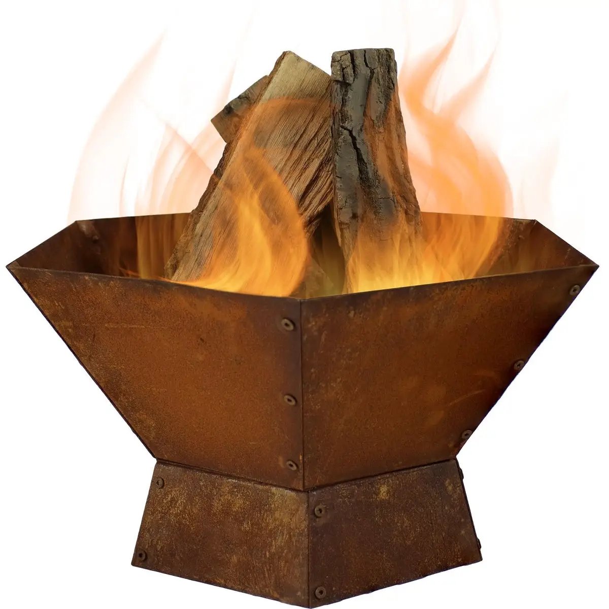 23 Inch Rustic Steel Affinity Fire Pit by HomePacific