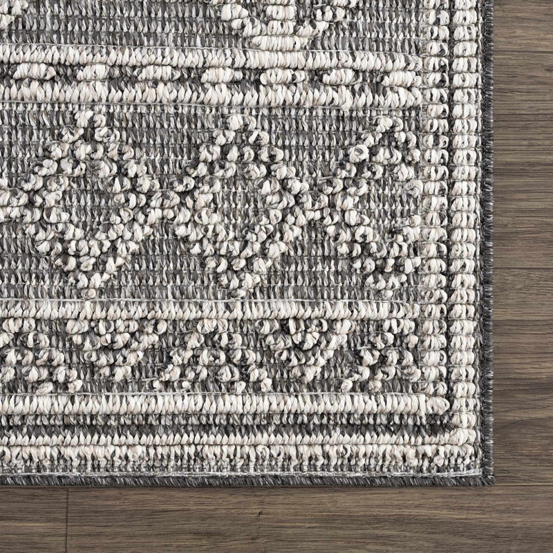 Diah Black & Bone Outdoor Area Rug - Clearance by Boutique Rugs