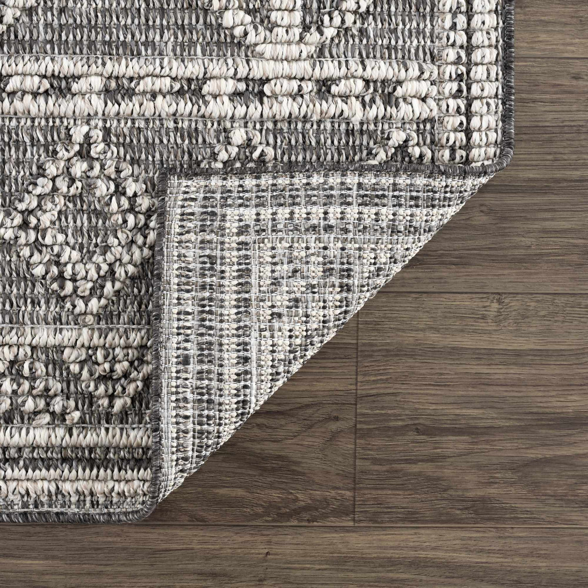 Diah Black & Bone Outdoor Area Rug - Clearance, photo 14 of 20