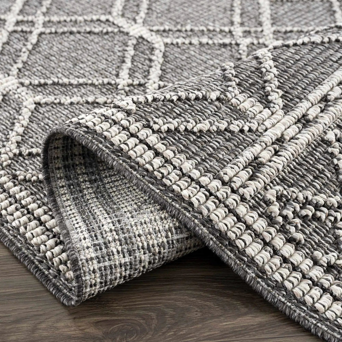 Diah Black & Bone Outdoor Area Rug - Clearance, photo 5 of 20