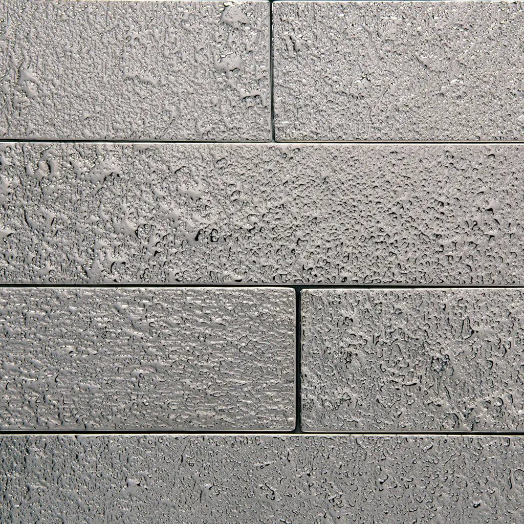 Dark Shimmer Gray 2x8 Polished Subway Glass Tile (27 pack, 3 sq ft/case) by Apollo Tile