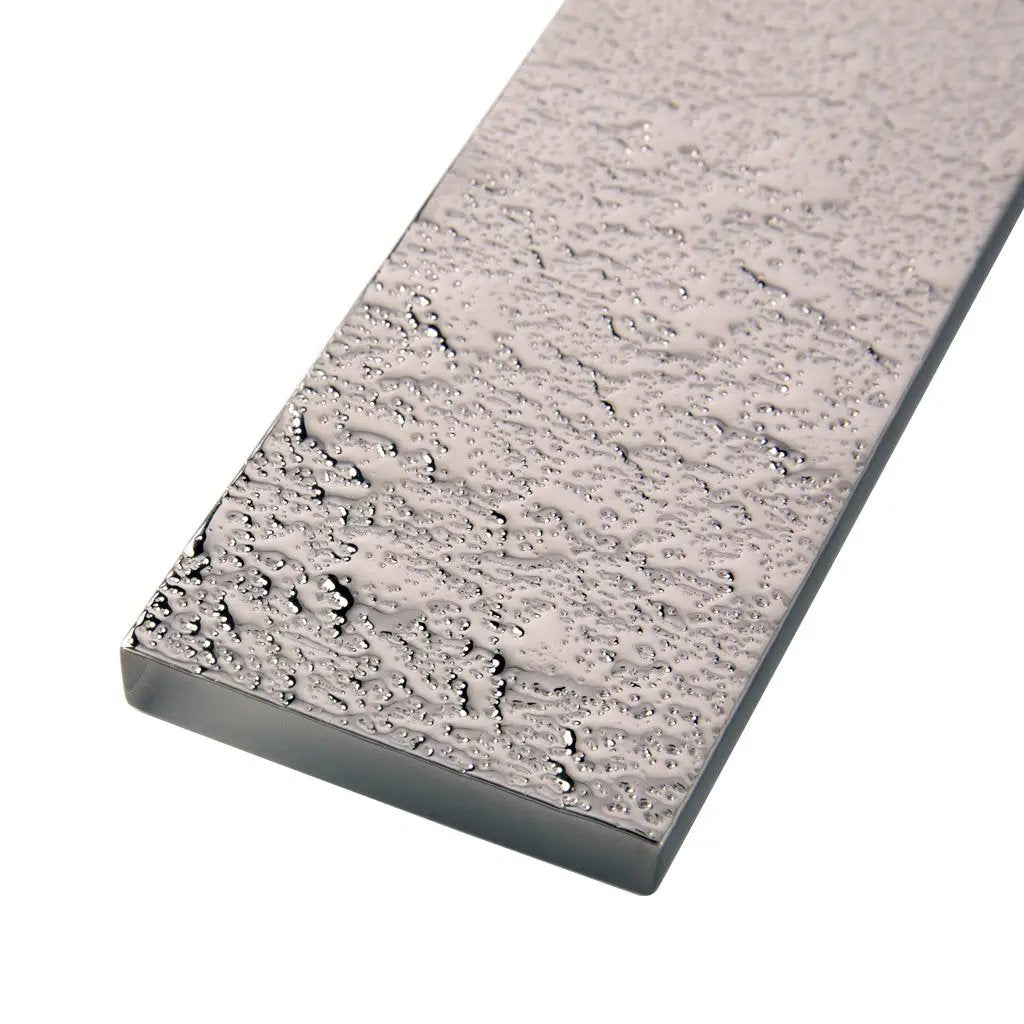 Dark Shimmer Gray 2x8 Polished Subway Glass Tile (27 pack, 3 sq ft/case) by Apollo Tile