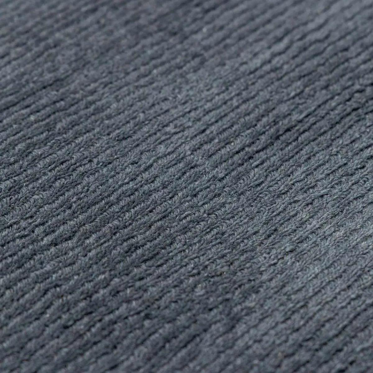 Brockton Solid Night Blue Wool Rug, photo 3 of 16