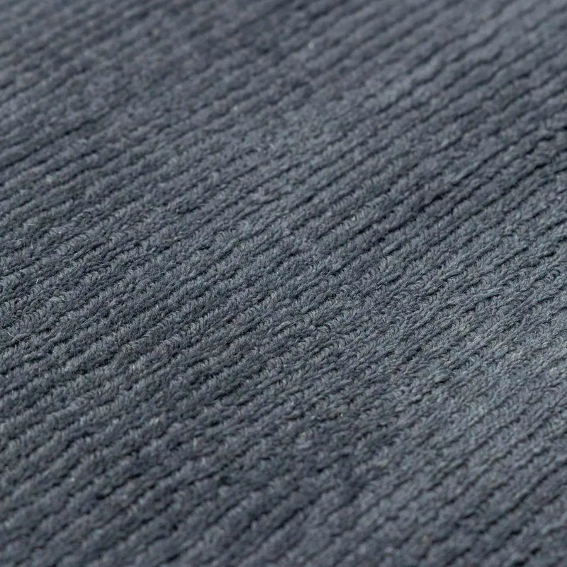 Brockton Solid Night Blue Wool Rug by Boutique Rugs