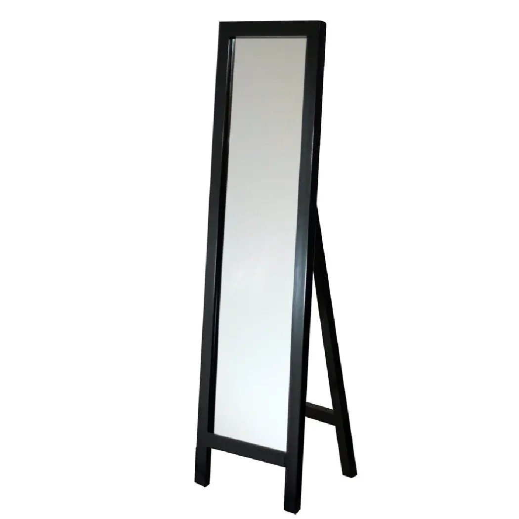 Contemporary Free-standing Floor Mirror in Espresso Wood Finish by HomePacific