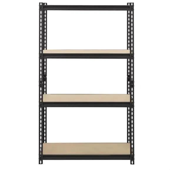 Heavy Duty 4-Shelf Black Storage Rack Shelving Unit by HomePacific