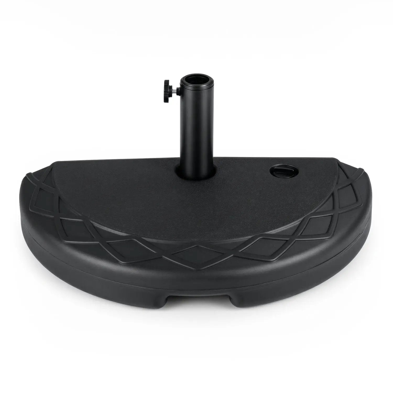Half Round Patio Umbrella Base 44 lbs Water and Sand Fillable by DirectDeals