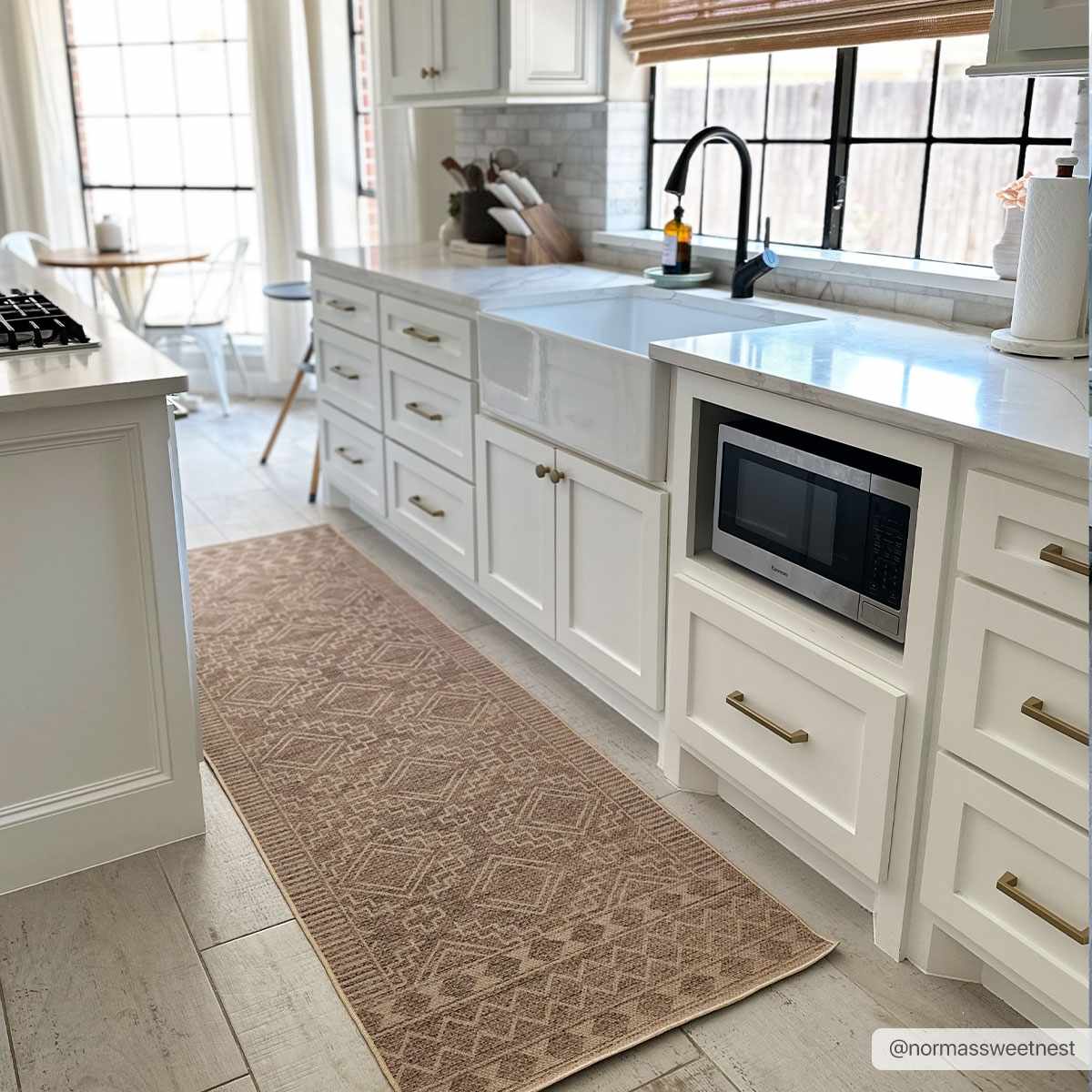 Halle Beige Washable Area Rug - Clearance by Boutique Rugs