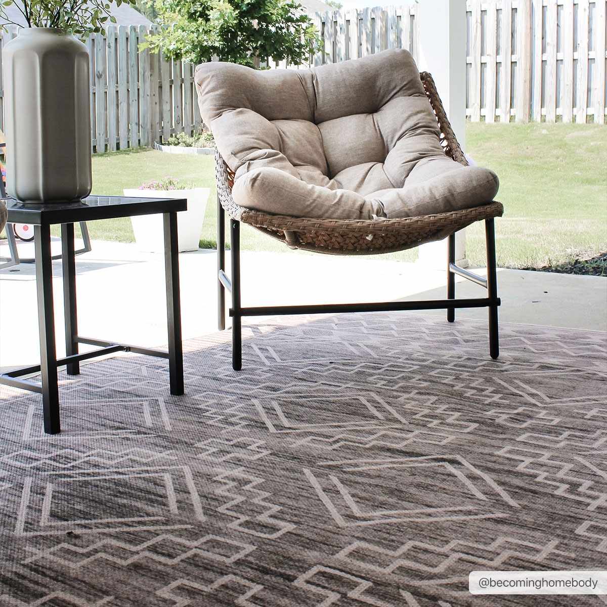 Halle Tan Washable Area Rug - Clearance by Boutique Rugs