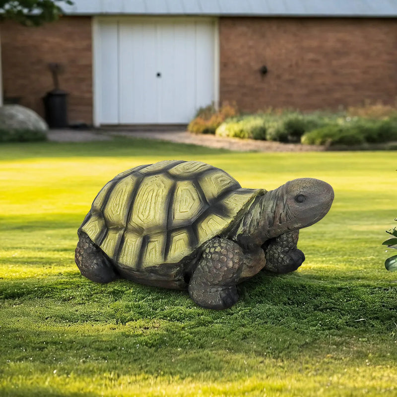 Concrete Turtle Garden Statues Painted Shell 16 Inch, photo 4 of 6