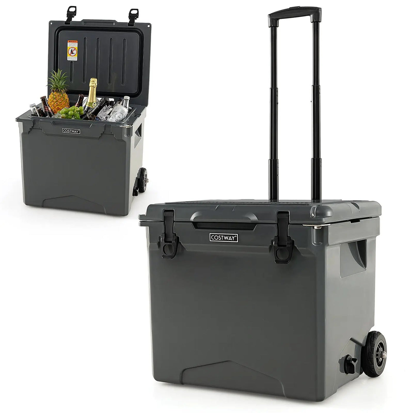 42 Quart Hard Cooler with Wheels and Handle by DirectDeals