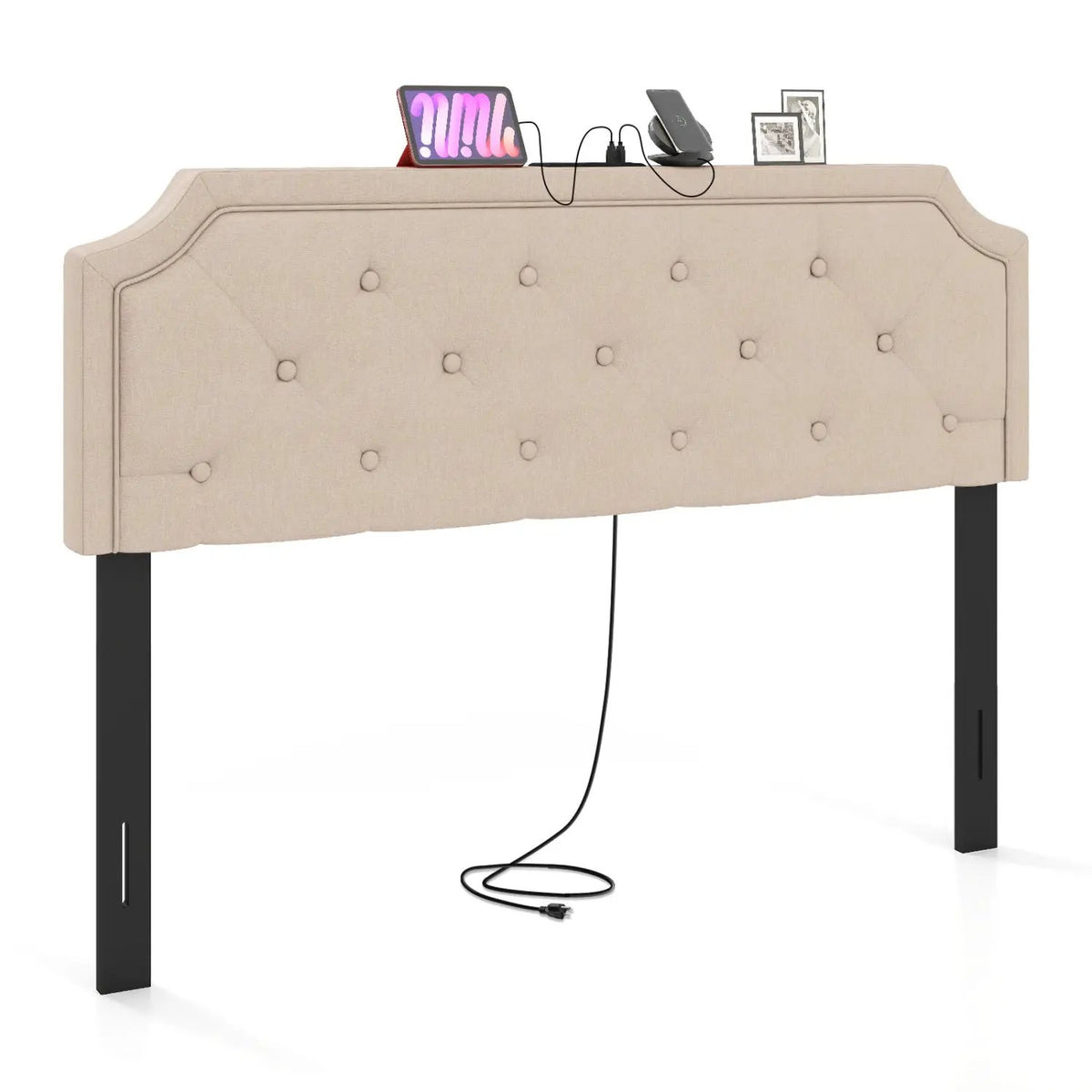 Headboard for Queen and Full Size Bed Tufted Upholstered Head Board, photo 10 of 16